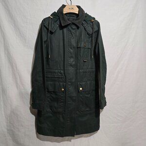 J.Crew F4497 Women's Downtown Waxed Field Jacket - Forest Green - Sz S*